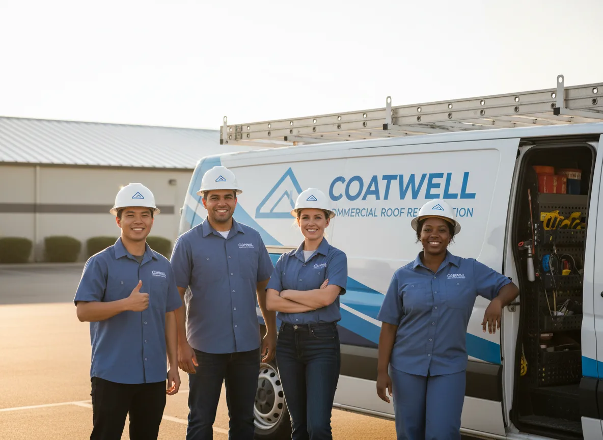 Commercial roof coating company in Larue, TX