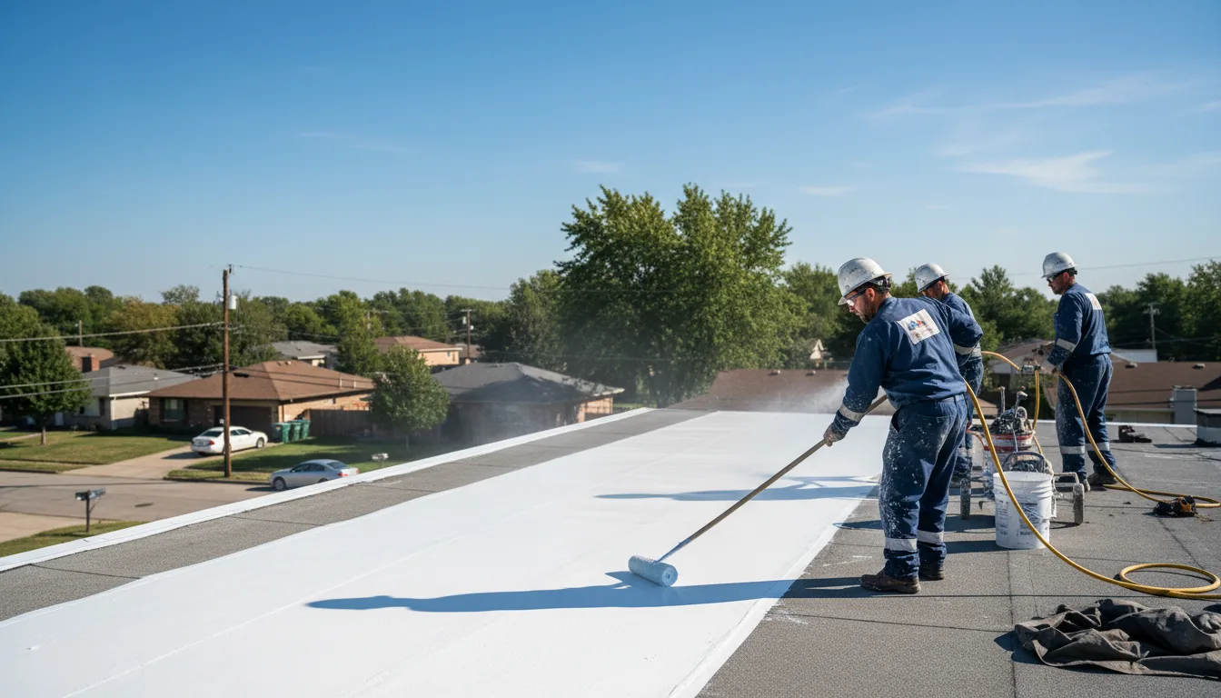 Commercial roof coating in Larue, TX near me
